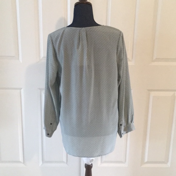 Joie Venicia Womens Silk Blouse Green Blue NWT! - Picture 6 of 8
